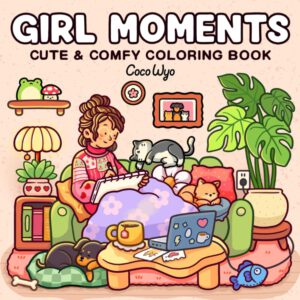 Girl Moments Kleurboek - Coco Wyo Kleurboek - Kleurboek Volwassenen en Tieners